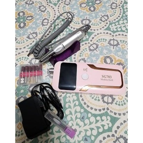 New Portable Nail Drill Professional 35000 RPM, Rechargeable Electric Nail File - Picture 1 of 2